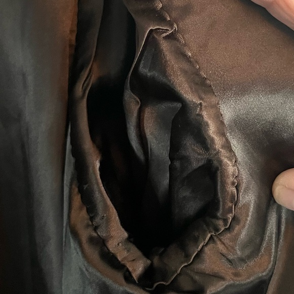 Continental Cashmere LTD NewYork Hand Tailored Duster Length Coat Med/LargeBrown - Picture 9 of 14